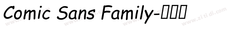 Comic Sans Family字体转换